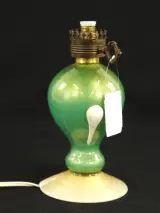 Murano Glazen Sfeerlamp met Opaline Kap – Italië – foto 3 – kavel bij De Kringwinkel, Antwerpen