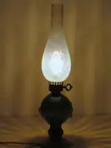 Murano Glazen Sfeerlamp met Opaline Kap – Italië – foto 9 – kavel bij De Kringwinkel, Antwerpen