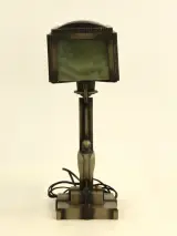 Art-deco tafellamp met groen gemarmerd glas – foto 3 – kavel bij De Kringwinkel, Antwerpen