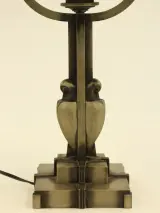 Art-deco tafellamp met groen gemarmerd glas – foto 6 – kavel bij De Kringwinkel, Antwerpen