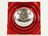 Wandlamp rood glas/chrome | Neuhaus / Pan / Globen AB – foto 2 – kavel bij De Kringwinkel, Antwerpen