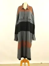Vivienne Westwood MAN - oversized asymmetrisch hemd / hemdjurk - Made in Italy – kavel bij De Kringwinkel, Antwerpen