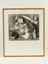M.C. Escher reproductie prints Reptielen/Drie werelden – foto 2 – kavel bij De Kringwinkel, Antwerpen