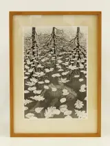 M.C. Escher reproductie prints Reptielen/Drie werelden – foto 7 – kavel bij De Kringwinkel, Antwerpen