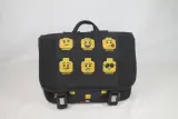 Boekentas met Lego Faces – kavel bij De Kringwinkel, Brecht