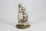 Vintage sculptuur grote zus en haar broertje - Giuseppe Armani – kavel bij De Kringwinkel, Brecht