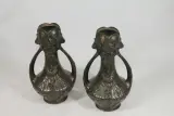 2 Antieke Art Nouveau vazen – kavel bij De Kringwinkel, Brecht