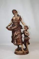Reproductie Sculptuur Moeder met Kind (Hippolyte François Moreau) – foto 2 – kavel bij De Kringwinkel, Brecht