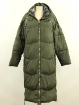 Christian Lacroix & Regatta - “Milhaud” lange gewatteerde wintermantel - dark khaki – kavel bij De Kringwinkel, Antwerpen