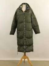 Christian Lacroix & Regatta - “Milhaud” lange gewatteerde wintermantel - dark khaki – foto 2 – kavel bij De Kringwinkel, Antwerpen