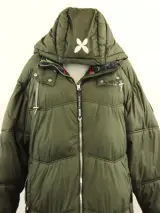Christian Lacroix & Regatta - “Milhaud” lange gewatteerde wintermantel - dark khaki – foto 5 – kavel bij De Kringwinkel, Antwerpen
