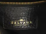 Vintage Delvaux ‘Chardonnay Bigaré’ - donkerblauw leder & toile de cuir - crossbody – foto 8 – kavel bij De Kringwinkel, Antwerpen