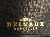 Vintage Delvaux ‘Chardonnay Bigaré’ - donkerblauw leder & toile de cuir - crossbody – foto 9 – kavel bij De Kringwinkel, Antwerpen