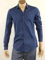 Gucci pertolblauw herenhemd skinny - maat: 40 – foto 2 – kavel bij De Kringwinkel, Antwerpen