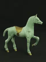 Set van 2 metalen paardenbeeldjes (Paard & Veulen) – Chinese stijl – foto 4 – kavel bij De Kringwinkel, Antwerpen