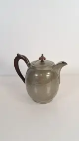 Vintage tinnen theeservies met dienblad – foto 9 – kavel bij De Kringwinkel, Turnhout