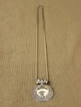 Sterling zilveren ketting met handgemaakte Indiase hanger – foto 3 – kavel bij De Kringwinkel, Antwerpen