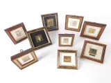 Set van 9 gecertificeerde Italiaanse Miniaturen (23kt Goud- & Zilverfolie) – kavel bij De Kringwinkel, Heverlee