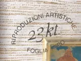 Set van 9 gecertificeerde Italiaanse Miniaturen (23kt Goud- & Zilverfolie) – foto 4 – kavel bij De Kringwinkel, Heverlee