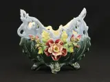 Decoratieve Italiaanse vintage bloempot met bloemenmotief – kavel bij De Kringwinkel, Antwerpen