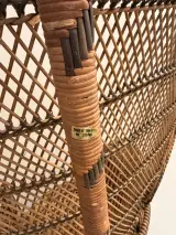 Rotan Pauwenstoel vintage – foto 5 – kavel bij De Kringwinkel, Dendermonde