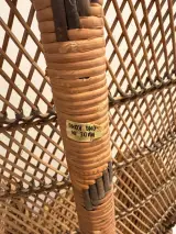 Rotan Pauwenstoel vintage – foto 6 – kavel bij De Kringwinkel, Dendermonde