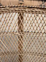Rotan Pauwenstoel vintage – foto 7 – kavel bij De Kringwinkel, Dendermonde