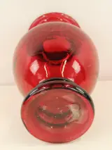 XL - Twee grote glazen vazen in rood & zwart - decoratieve set - 41 en 50 cm – foto 4 – kavel bij De Kringwinkel, Antwerpen
