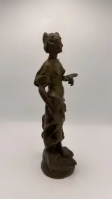 Antiek Art Nouveau beeld - Elegant vrouwenfiguur – foto 3 – kavel bij De Kringwinkel, Dendermonde