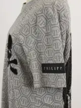 Philipp Plein Homme - grijs monogram T-shirt met skull & strass – foto 6 – kavel bij De Kringwinkel, Antwerpen