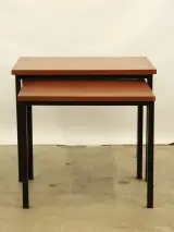 Vintage Nesting Tables (2-delig) – Toegeschreven aan Cees Braakman voor Pastoe (Jaren '60) – foto 3 – kavel bij De Kringwinkel, Antwerpen