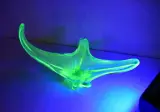 Mid-century glazen schaal in Murano-stijl met uv-fluorescentie – foto 2 – kavel bij De Kringwinkel, Turnhout