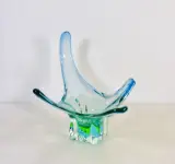 Mid-century glazen schaal in Murano-stijl met uv-fluorescentie – foto 4 – kavel bij De Kringwinkel, Turnhout