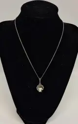 Ketting met zilveren hanger – foto 4 – kavel bij De Kringwinkel, Aalst