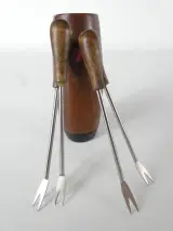 Retro houten serveerset voor hapjes/cocktails – foto 7 – kavel bij De Kringwinkel, Heverlee