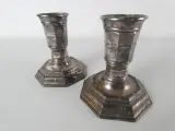 Gallia France - Christofle Verzilverde Kandelaars Set – kavel bij De Kringwinkel, Heverlee