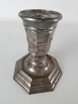 Gallia France - Christofle Verzilverde Kandelaars Set – foto 3 – kavel bij De Kringwinkel, Heverlee