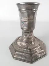 Gallia France - Christofle Verzilverde Kandelaars Set – foto 8 – kavel bij De Kringwinkel, Heverlee