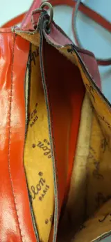 Lederen handtas 'Papillon Paris' – foto 6 – kavel bij De Kringwinkel, Aalst