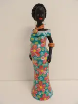 Handgeschilderd beeld van gebakken klei (terracotta) – foto 2 – kavel bij De Kringwinkel, Leopoldsburg