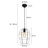 3x Hanglamp – Stijlvol open design met E27 fitting, Mexlite, Minimalics 2705ZW, 2026 – foto 2 – kavel bij Onlineveilingmeester, Heerenveen
