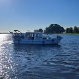 (Locatie Sint Nicolaasga) Klassieke stalen motorkruiser, "Blauwe Reiger", incl. boottrailer – foto 3 – kavel bij Onlineveilingmeester, Heerenveen
