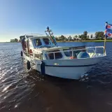 (Locatie Sint Nicolaasga) Klassieke stalen motorkruiser, "Blauwe Reiger", incl. boottrailer – foto 5 – kavel bij Onlineveilingmeester, Heerenveen