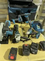 Accu gereedschap set in tas, Metallo, Blauw – foto 2 – kavel bij Onlineveilingmeester, Heerenveen