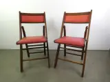 Twee 'Shanghai' klapstoelen - jaren 50 – Rechte Variant – kavel bij De Kringwinkel, Heverlee