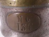 Oude metalen mijnlamp met glazen cilinder – foto 5 – kavel bij De Kringwinkel, Heverlee
