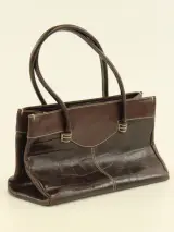 Vintage Tod’s handtas in bruin leder met krokodillenlook – foto 4 – kavel bij De Kringwinkel, Antwerpen