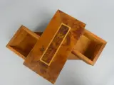 Houten sieraden- of opbergdoos met lade – foto 3 – kavel bij De Kringwinkel, Diest