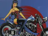 David Vicente “American motorcycle” pin-up poster (gesigneerd) – foto 7 – kavel bij De Kringwinkel, Antwerpen