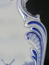 Delftsblauwe wandplaat met maritiem tafereel – foto 4 – kavel bij De Kringwinkel, Heverlee